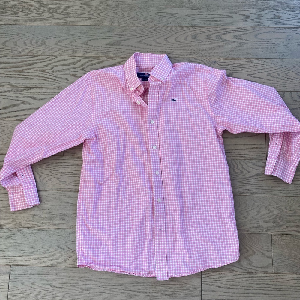 Vineyard Vines Pink Button Up Shirt